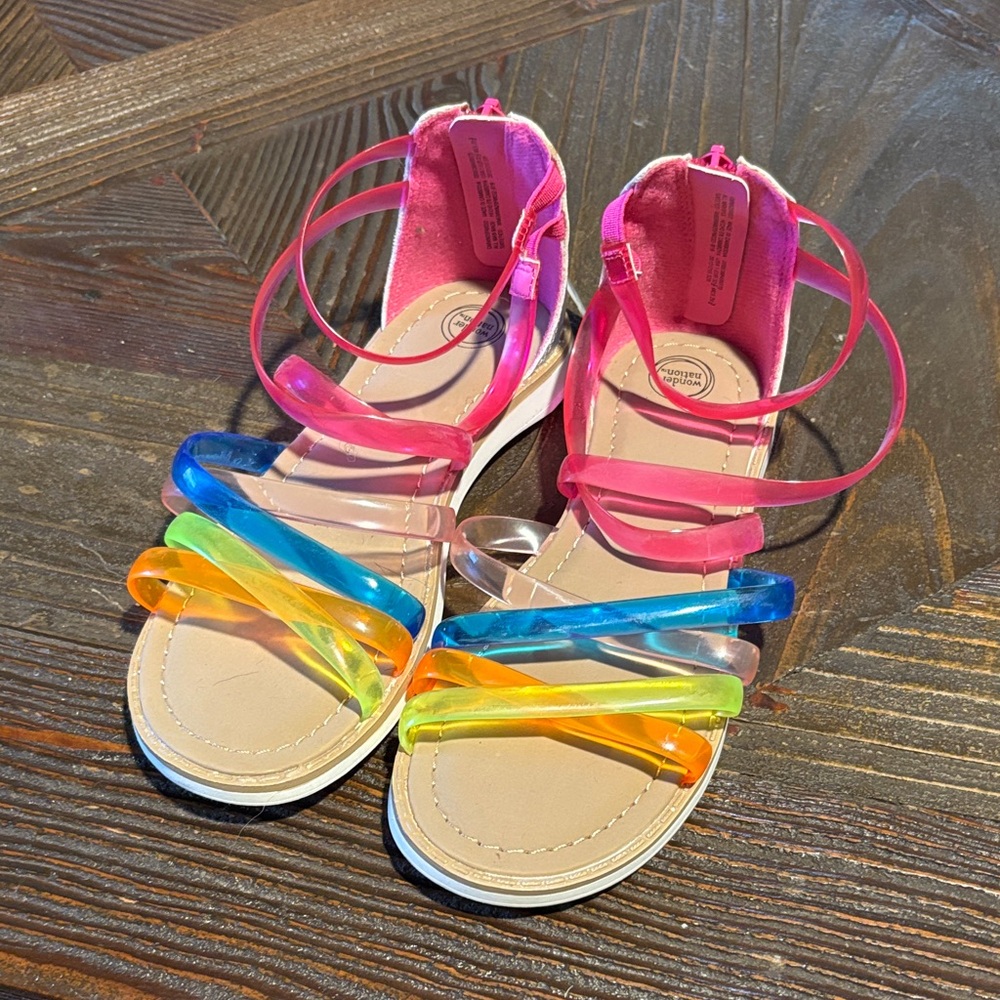 Wonder Nation Kids Sandals with Multicolor Straps
